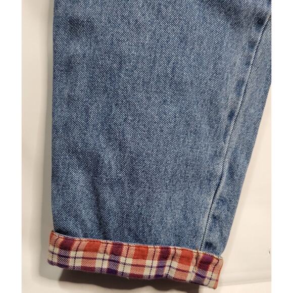 Rare Vintage NO! ABSOLUTELY BLUES Jeans Denim Size 13/14 Plaid, Retro, 1980s - Picture 10 of 11